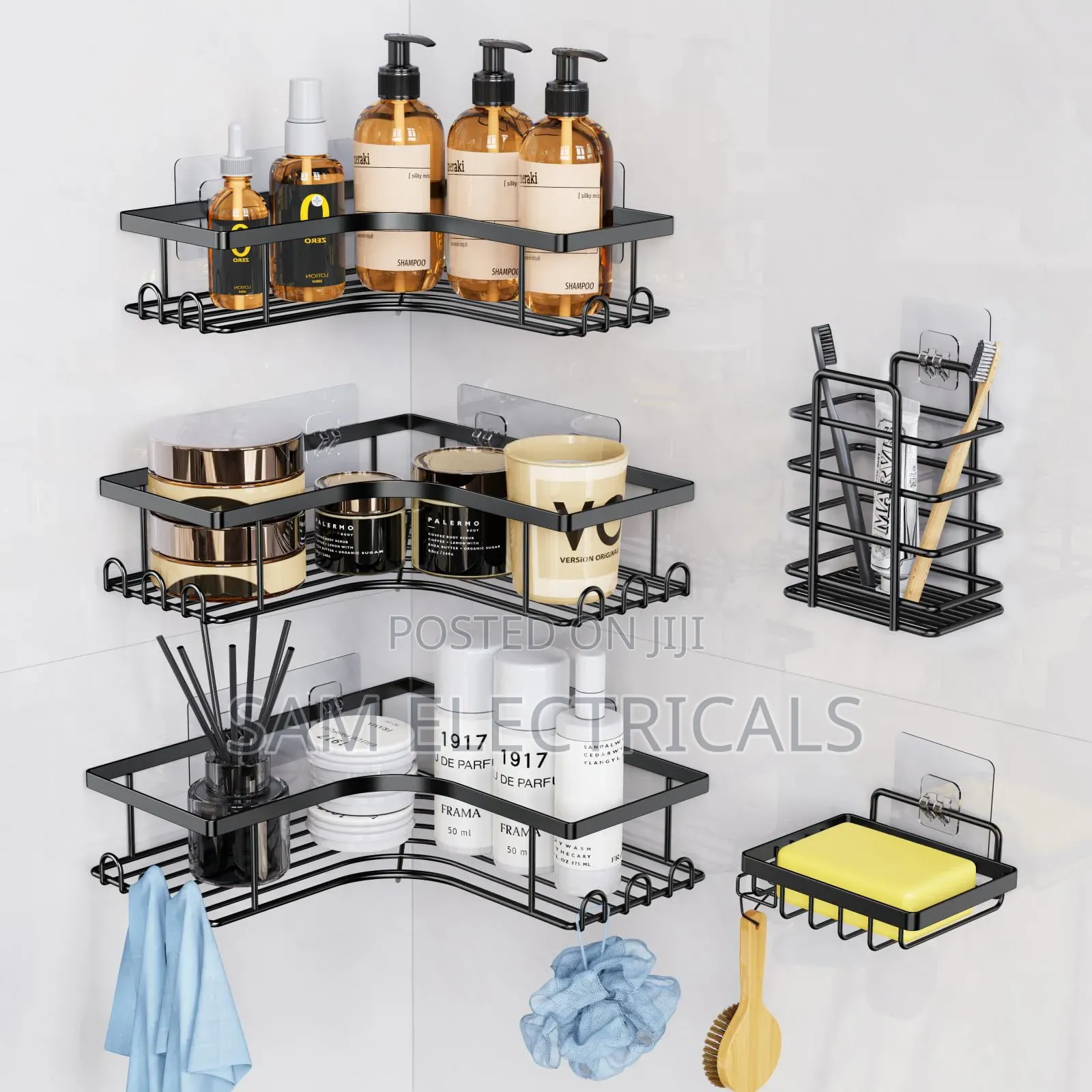 Stainless Steel Shower Caddy Set