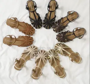 Woven Ladies Leather Mules