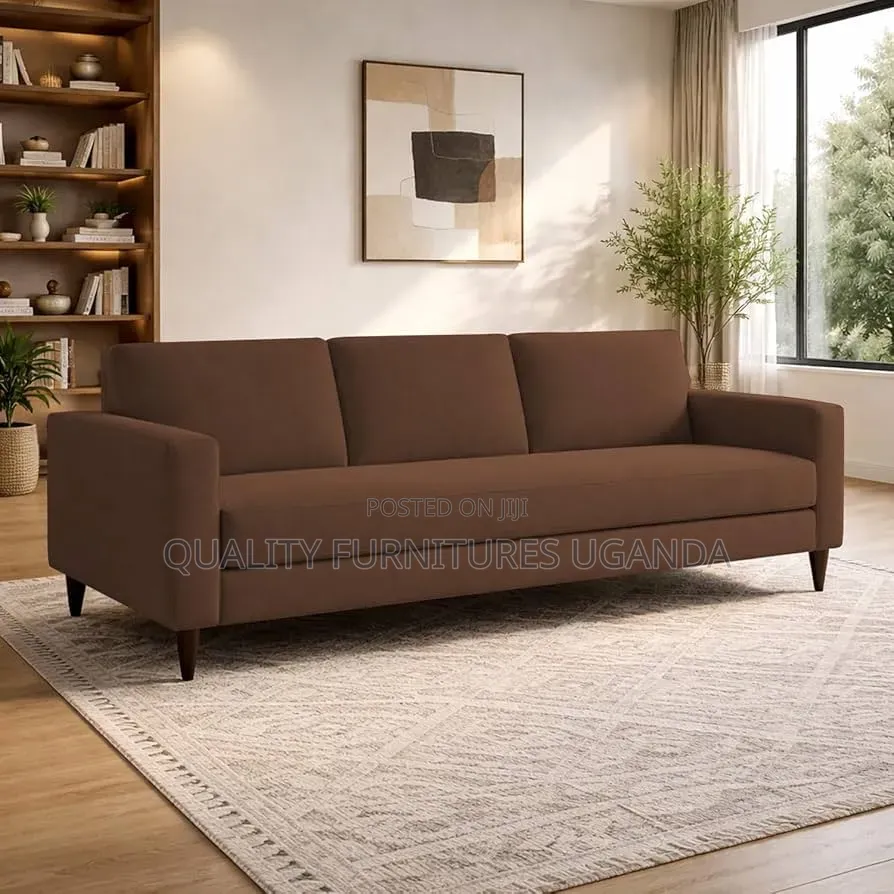 Chocolate Colored 3 Seater Sofa