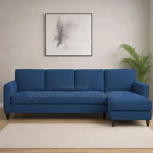 Navy Blue  Sectional L Sofa