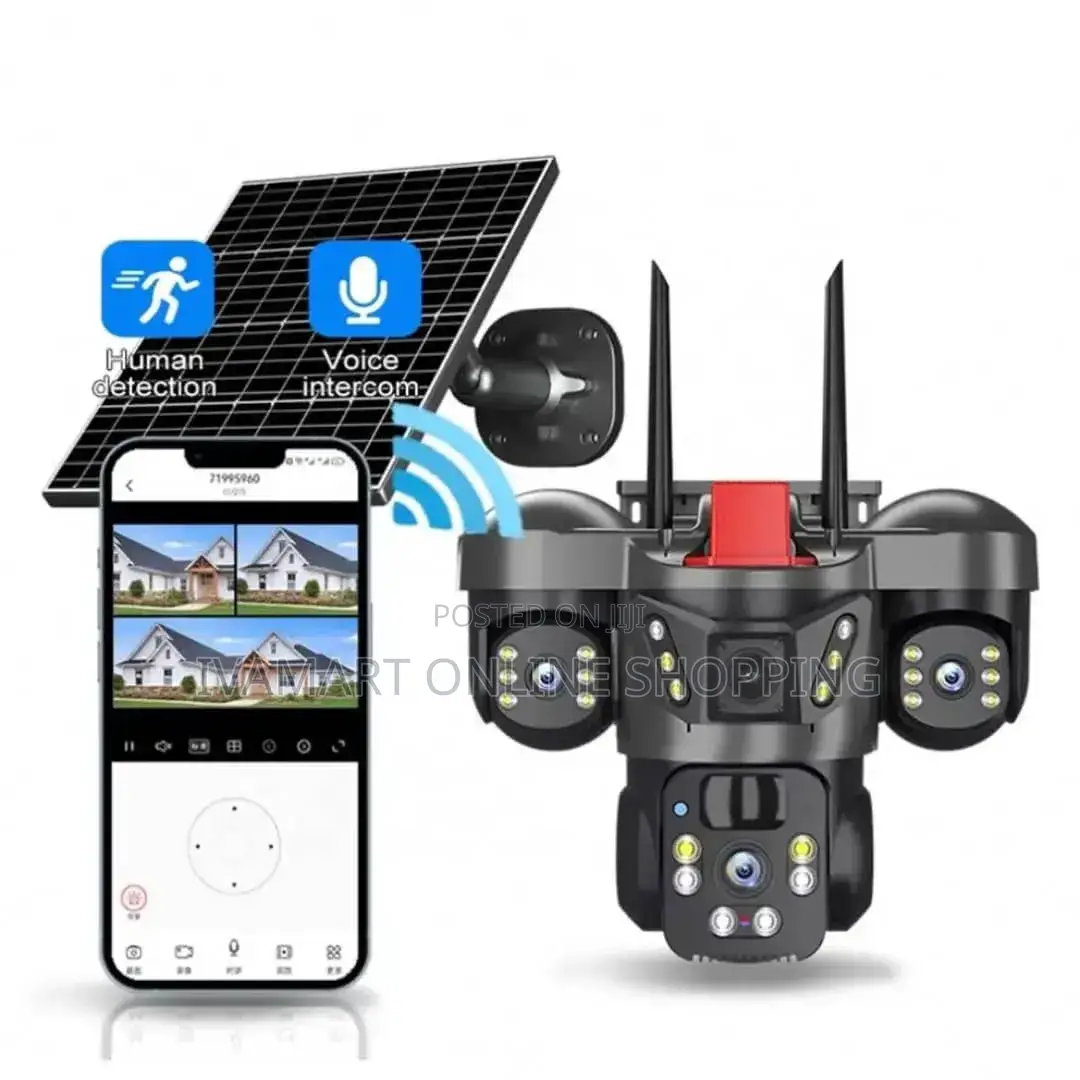 Solar Wireless Security Camera – 4mp, Ptz, Two-Way Audio