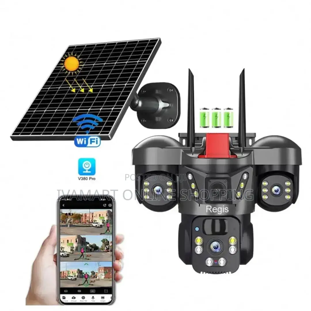 Solar Wireless Security Camera – 4mp, Ptz, Two-Way Audio