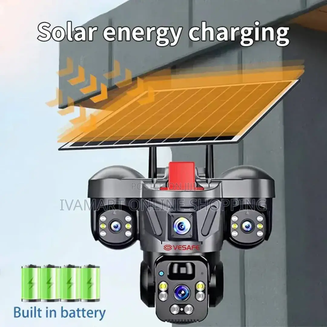 Solar Wireless Security Camera – 4mp, Ptz, Two-Way Audio