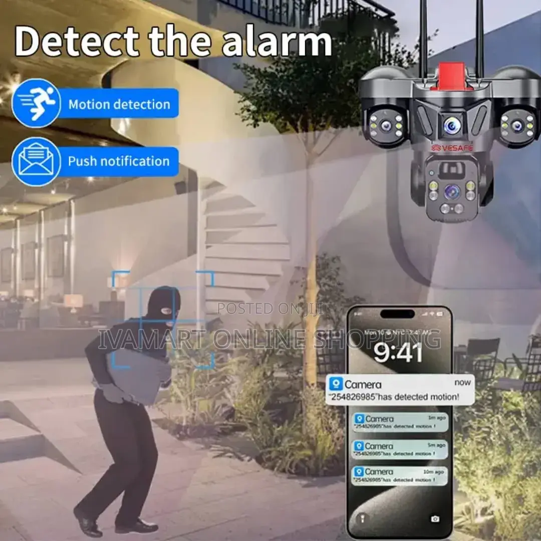 Solar Wireless Security Camera – 4mp, Ptz, Two-Way Audio
