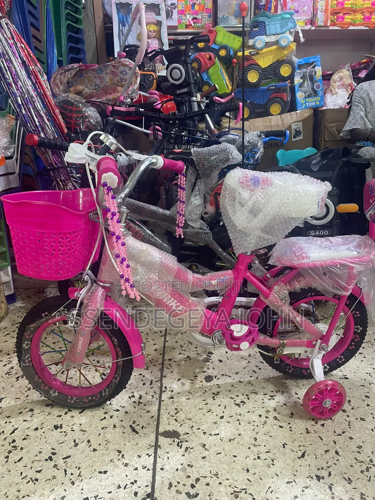 Pink Kids' Bicycle