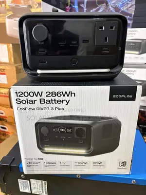 Original Ecoflow River 3 Plus Solar Generator 286wh