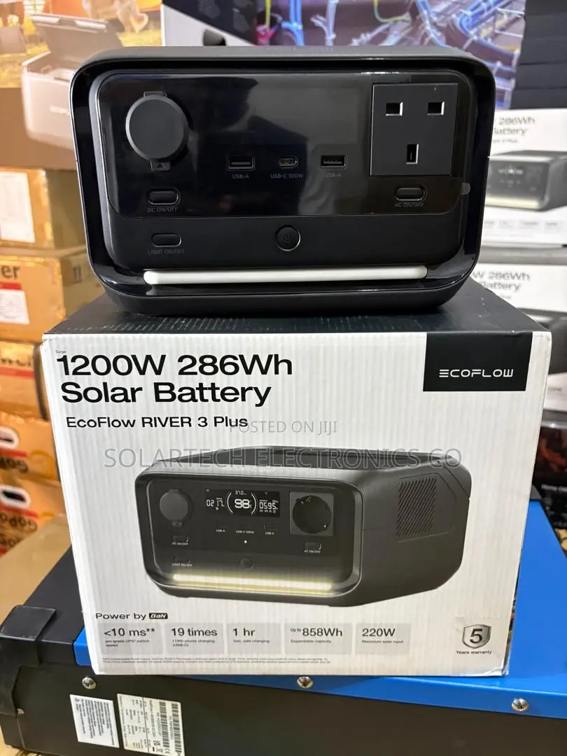 Original Ecoflow River 3 Plus Solar Generator 286wh