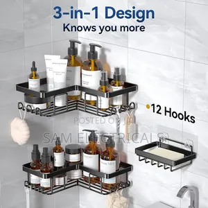 Stainless Steel Shower Caddy Set