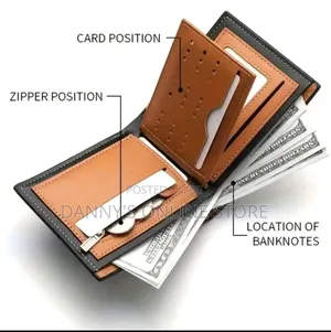 3d Embossed Lion Slim and Functional Design Three-Fold Wallet for Men