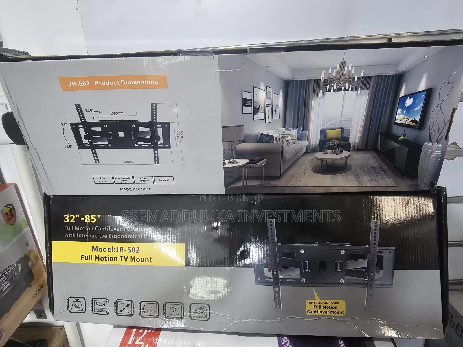 Jr -502 Full Motion Tv Wall Mount