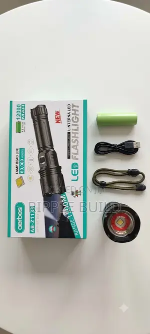 Aerbes Ab-Z1133 12000mah Rechargeable Zoom Led Flashlight