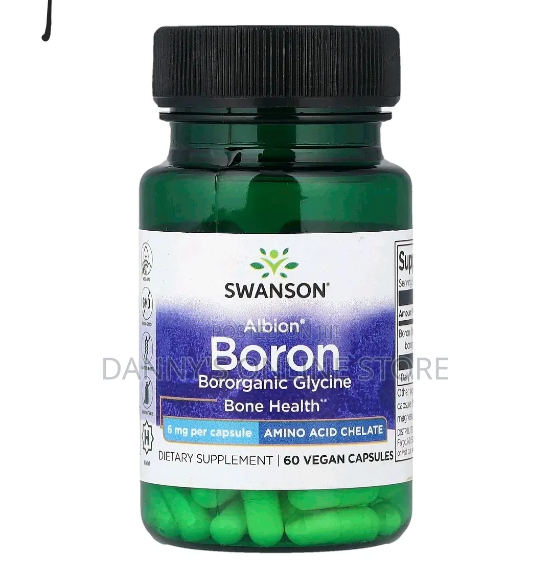 Albion's Boron, 6mg, 60 Vegan Capsules.