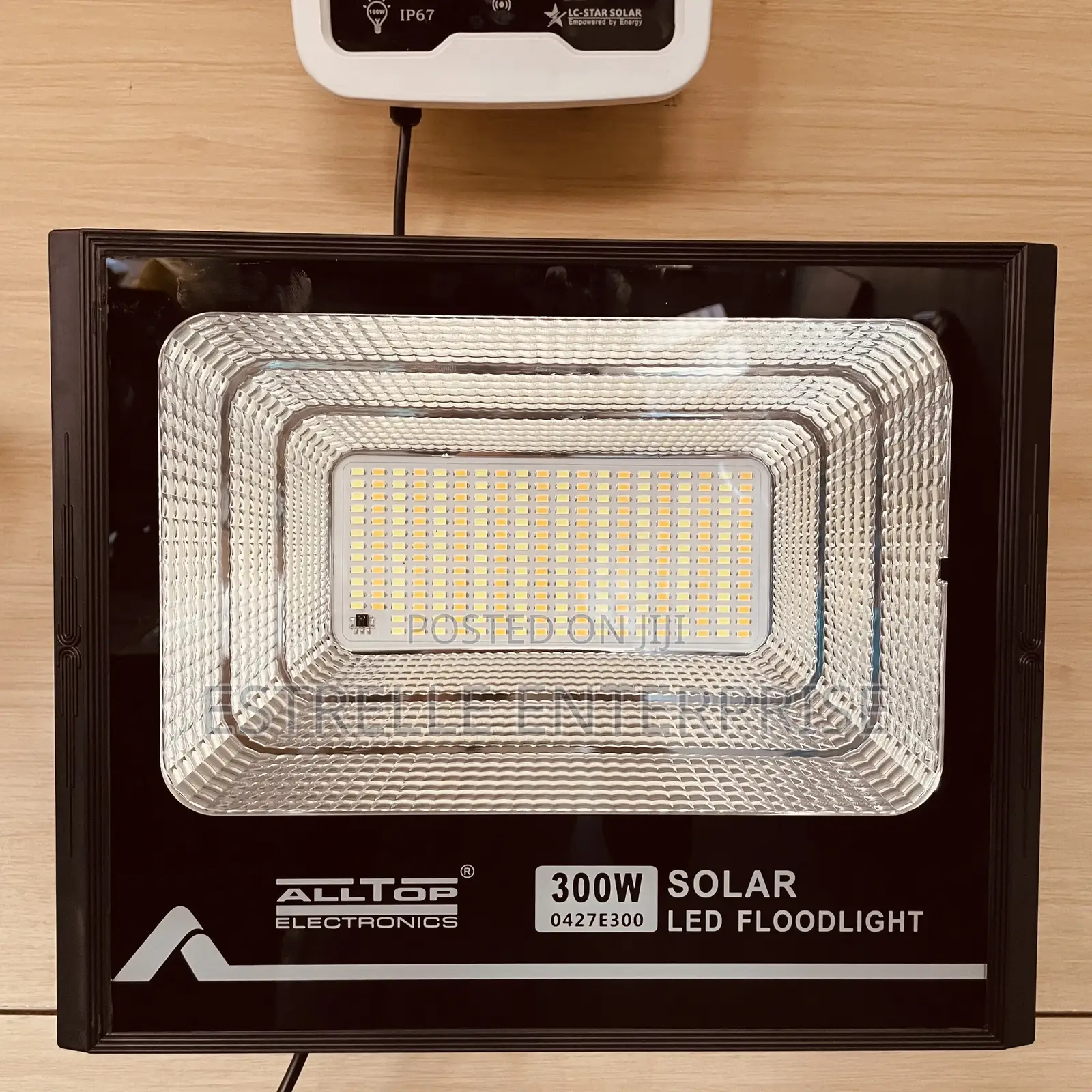 300w Solar Floodlight With Panel Outdoor Lighting