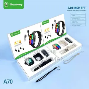 Smartbarry A70 Smartwatch Set Includes TWS Earphones