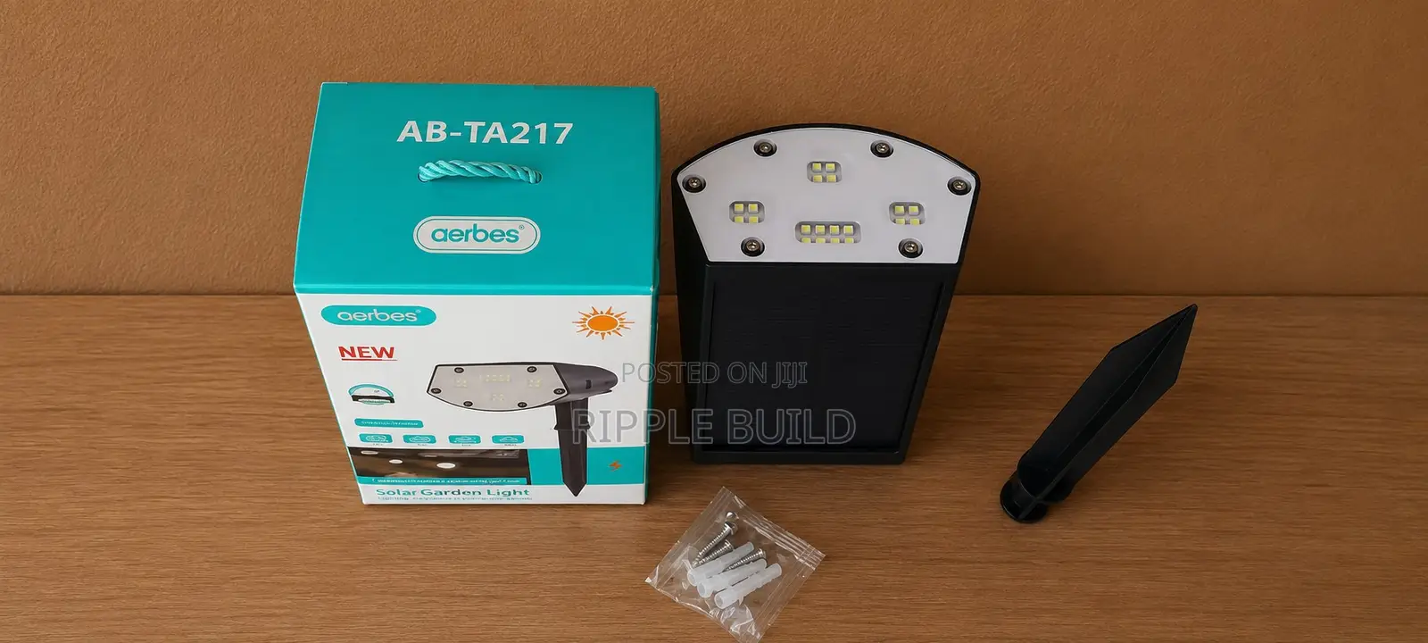 Aerbes Ab-Ta217 Solar Garden Stake Light 20 Led Landscape Lamp