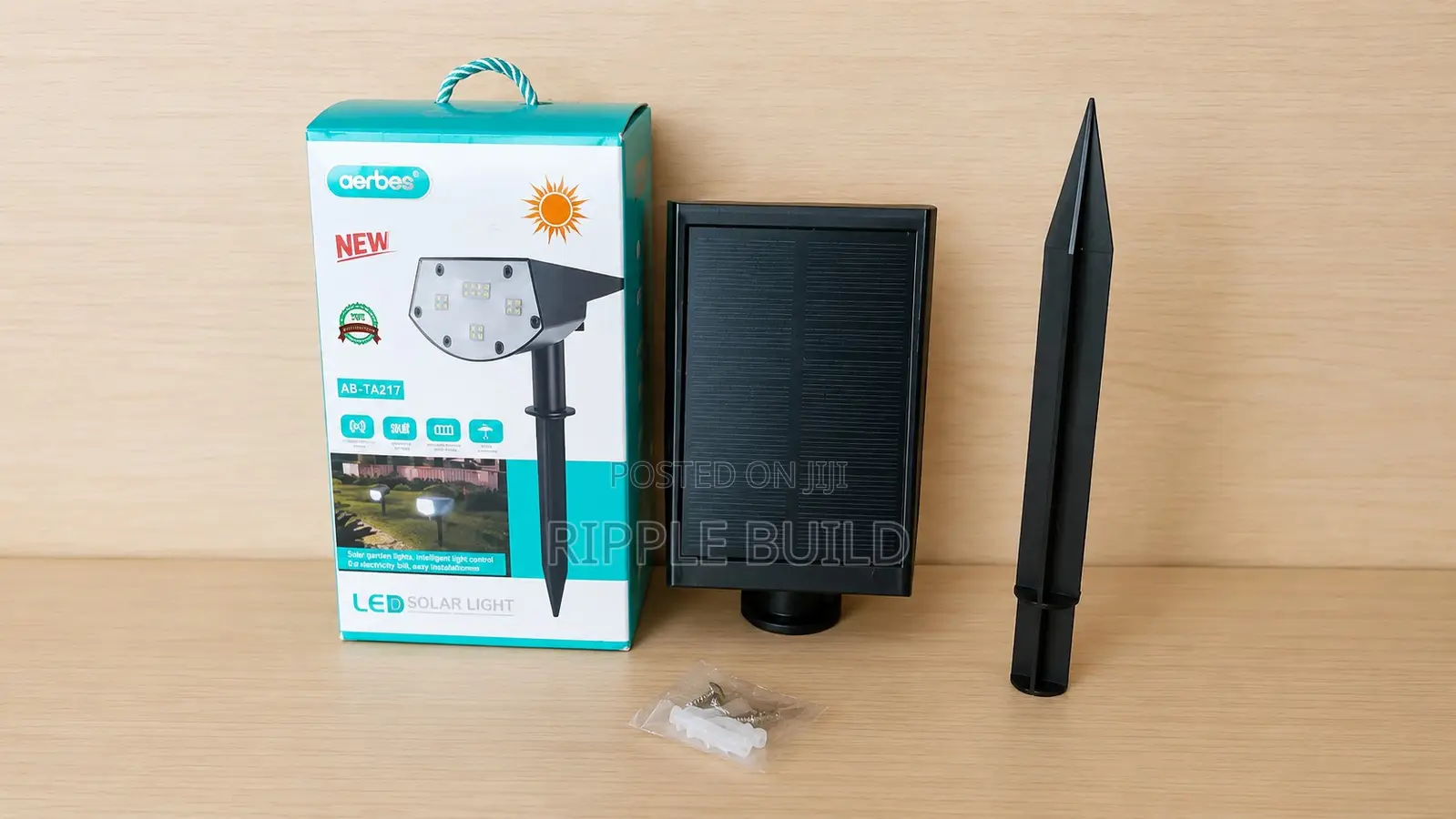 Aerbes Ab-Ta217 Solar Garden Stake Light 20 Led Landscape Lamp