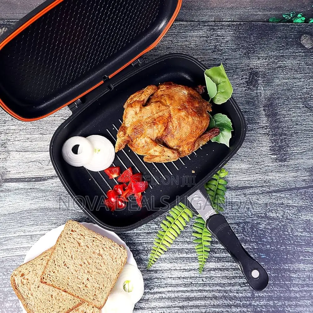 Dessini Non-stick Double Sided Frying/Grill Pan, 36cm