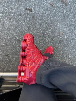 Nike Shox Red Fashion Sneakers