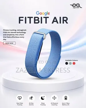 Google Fitbit Air - Screenless Activity Tracker With Fitness