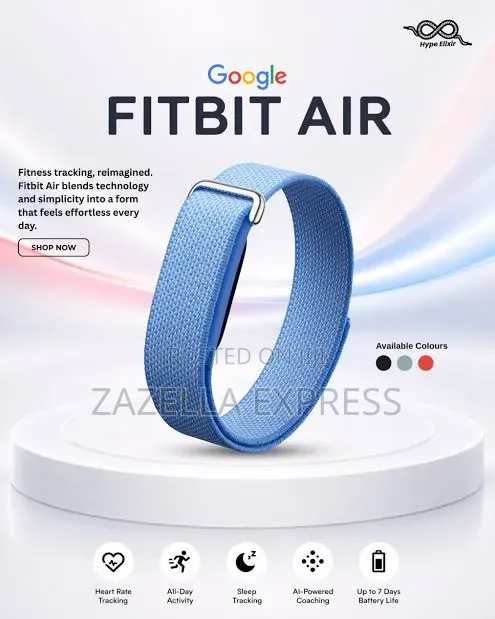 Google Fitbit Air - Screenless Activity Tracker With Fitness