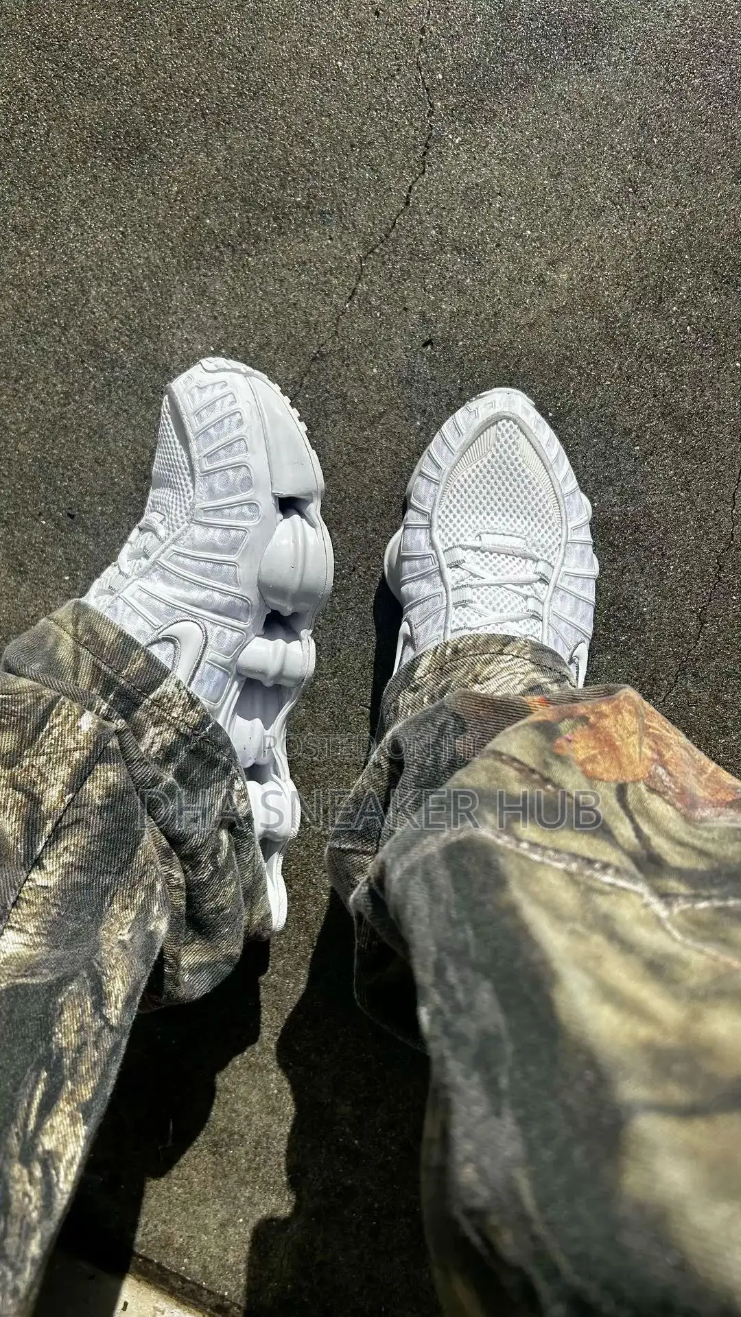 Nike Shox White Premium Sneakers