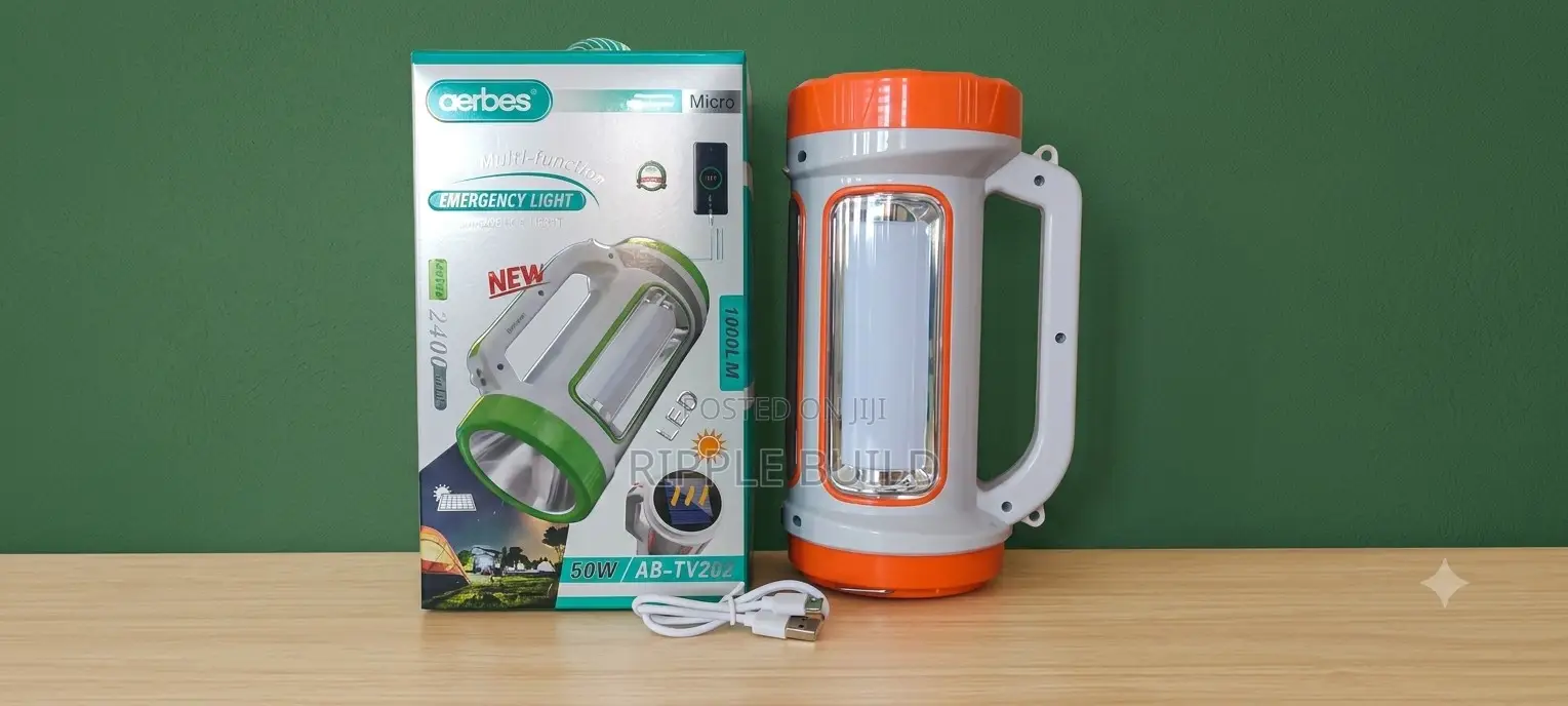 Aerbes Ab-Ty262 50w Solar Emergency Light, Rechargeable Led Lamp
