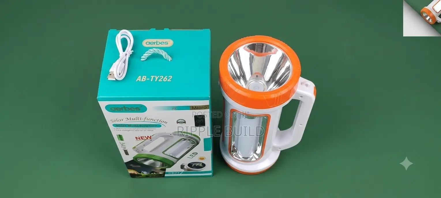 Aerbes Ab-Ty262 50w Solar Emergency Light, Rechargeable Led Lamp