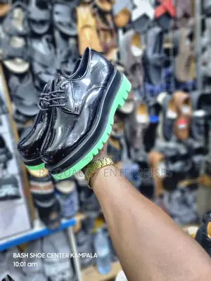 Loafer Shoes With a Neon Contrast Sole.