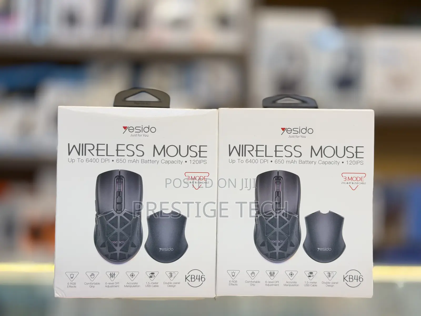Yesido Kb46 Rechargeable Wireless Mouse Upto 6400 Dpi Sensitivity