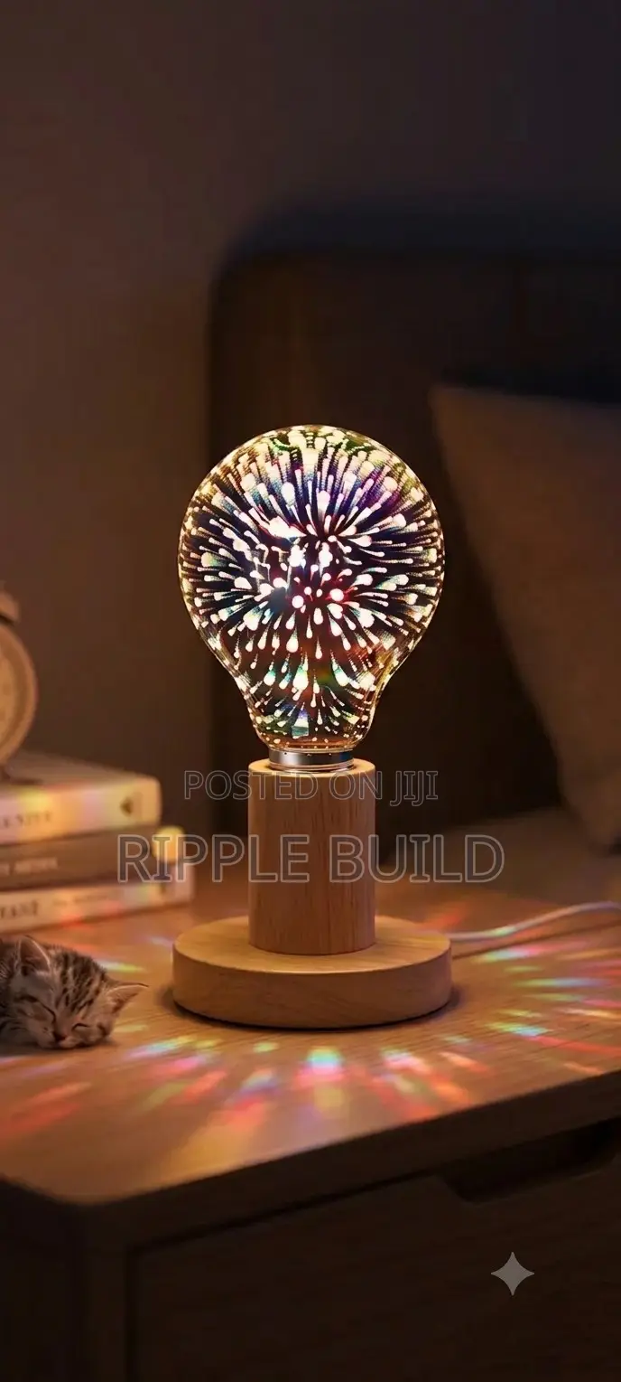 5w Led Fireworks Bulb E27 3d Decorative Light Aerbes Ab-Qp55