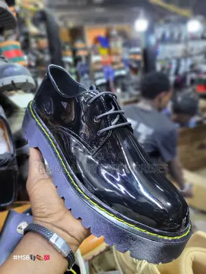 Unisex Shiny Black Patent Shoes
