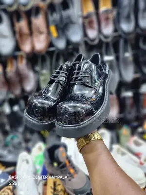 Givenchy Patent Leather Chunky Derby Shoes.