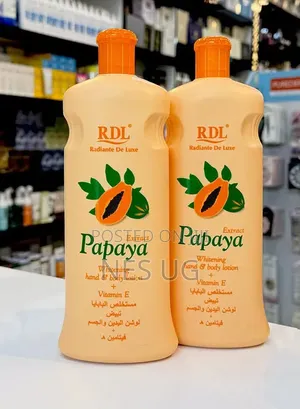 Pack of 2 Papaya Extract Whitening Hand and Body Lotion 600ml