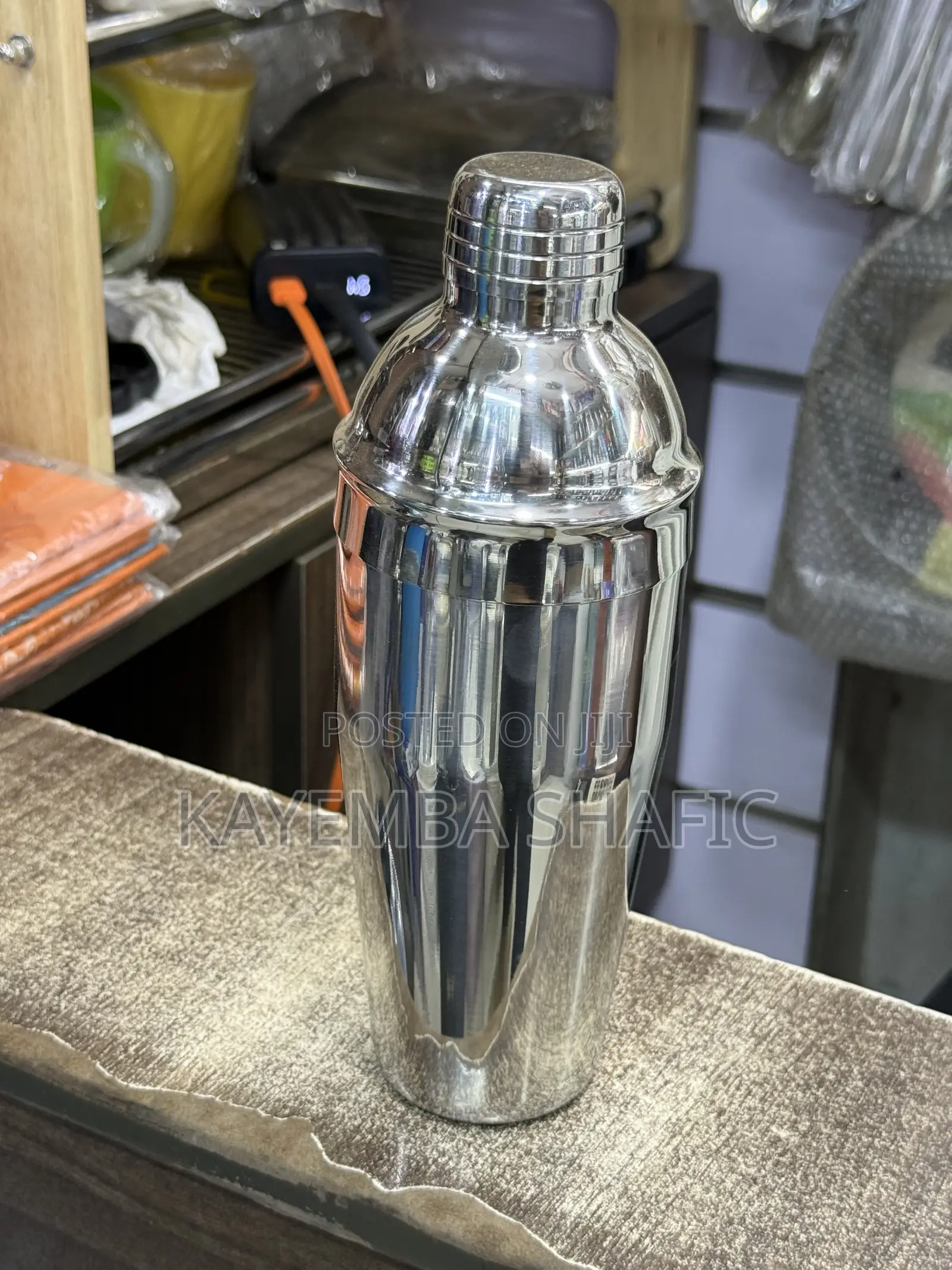 Classic Stainless Steel Cocktail Shaker (Cobbler Type)
