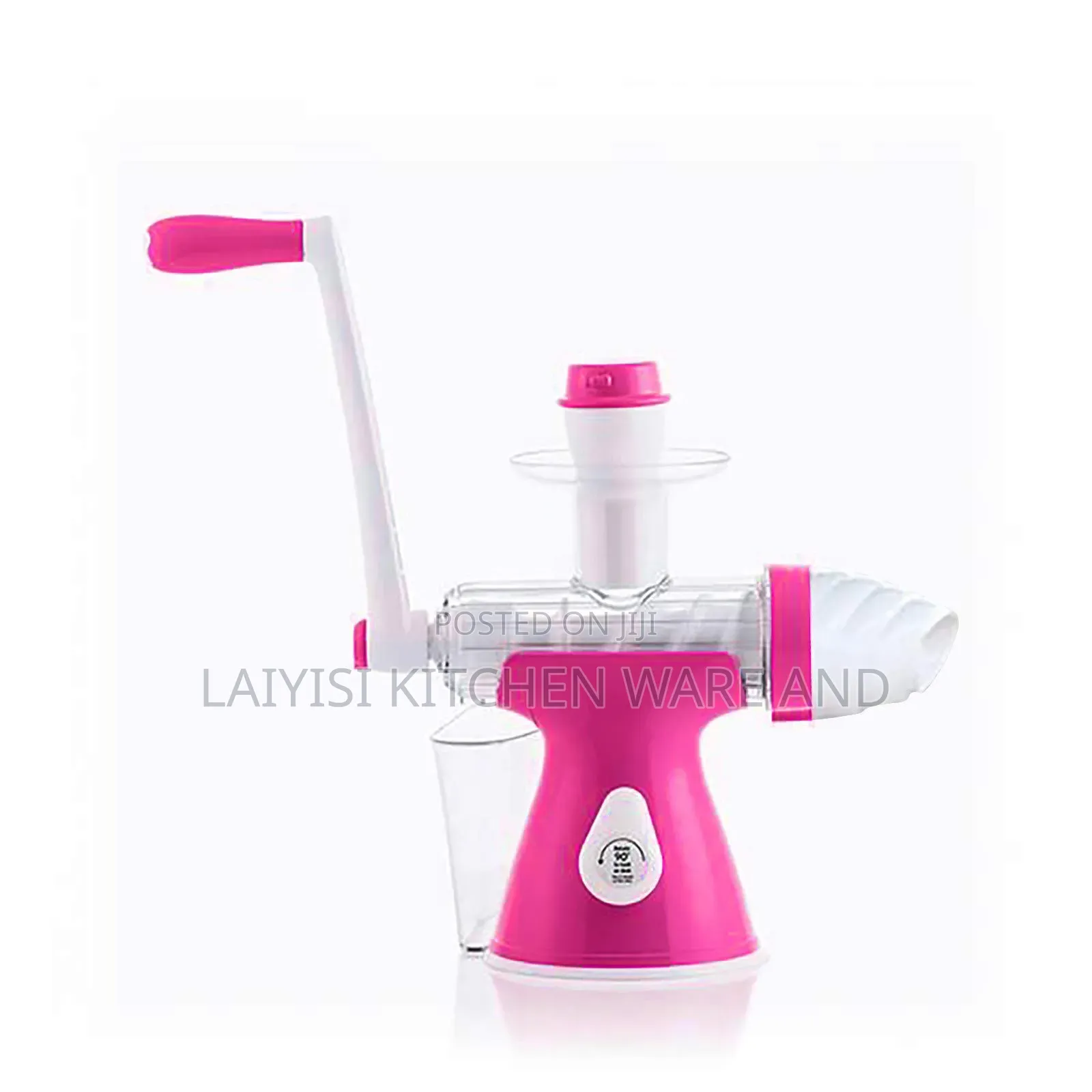 Manual 2in1 Fruit Vegetable Juice Juicer Ice Cream Maker Machine