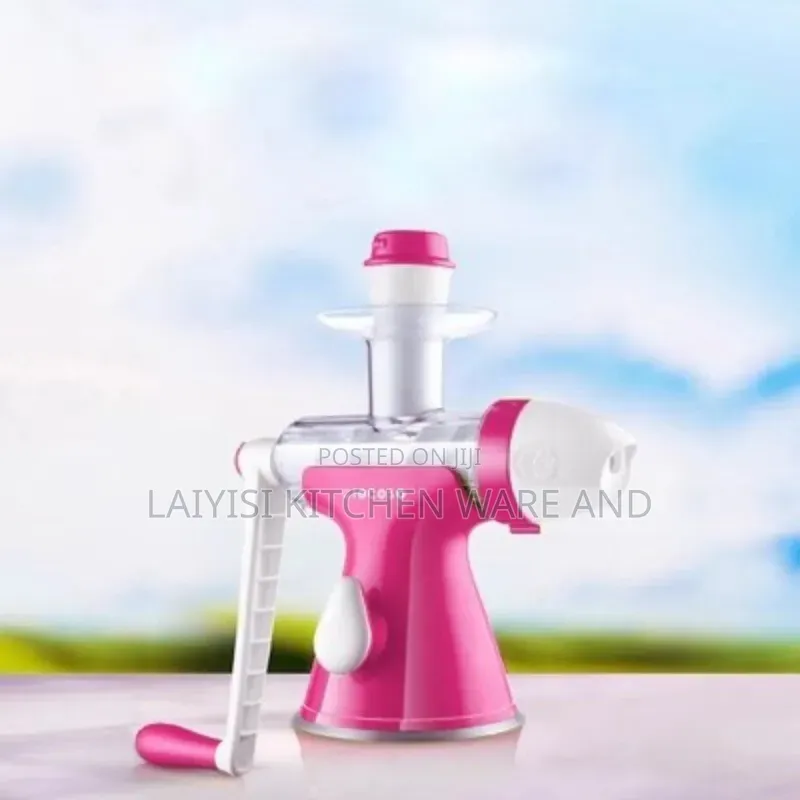 Manual 2in1 Fruit Vegetable Juice Juicer Ice Cream Maker Machine