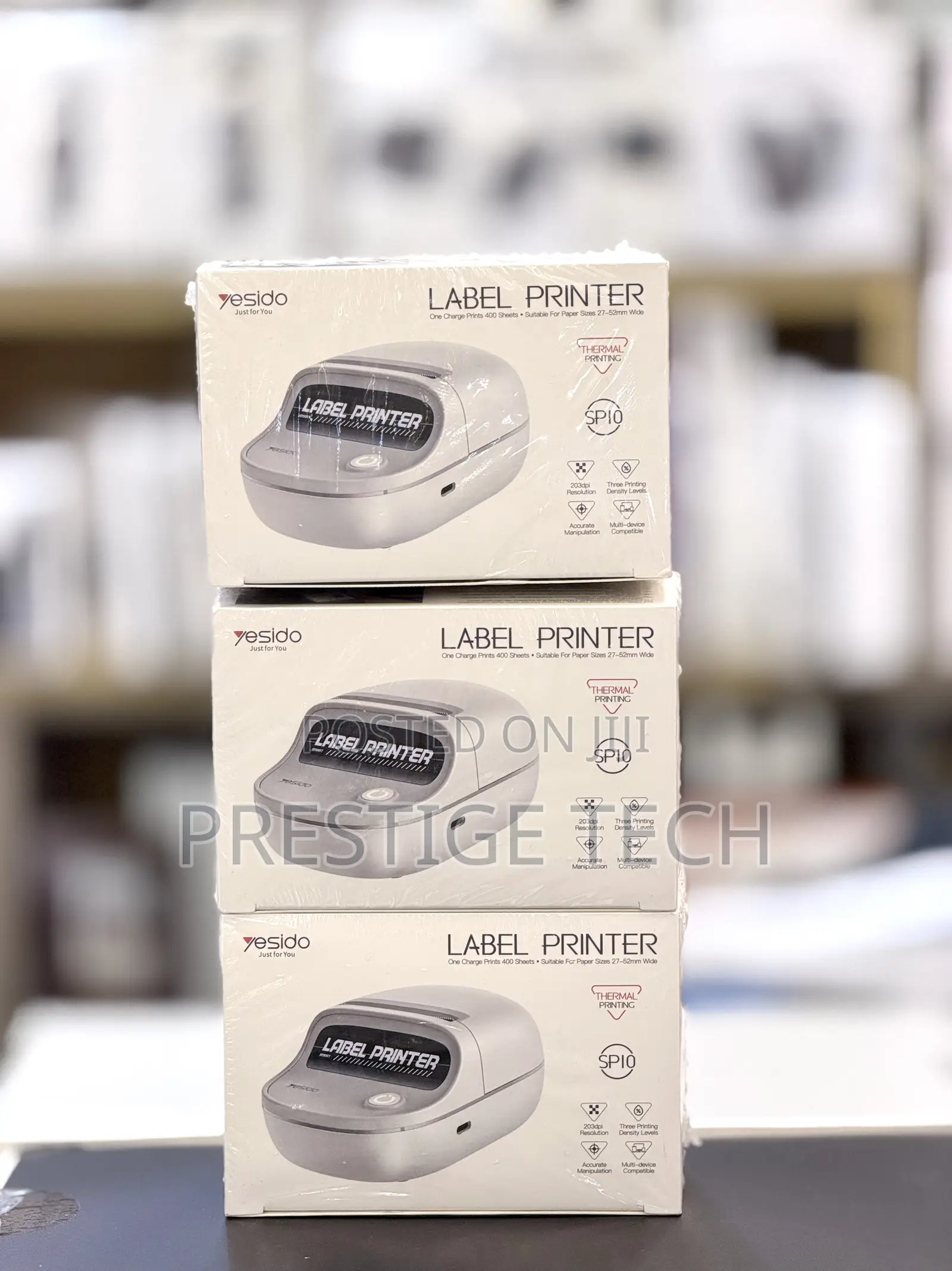 Yesido Sp10 Portable Thermal Label Printer, Wireless Bluetooth
