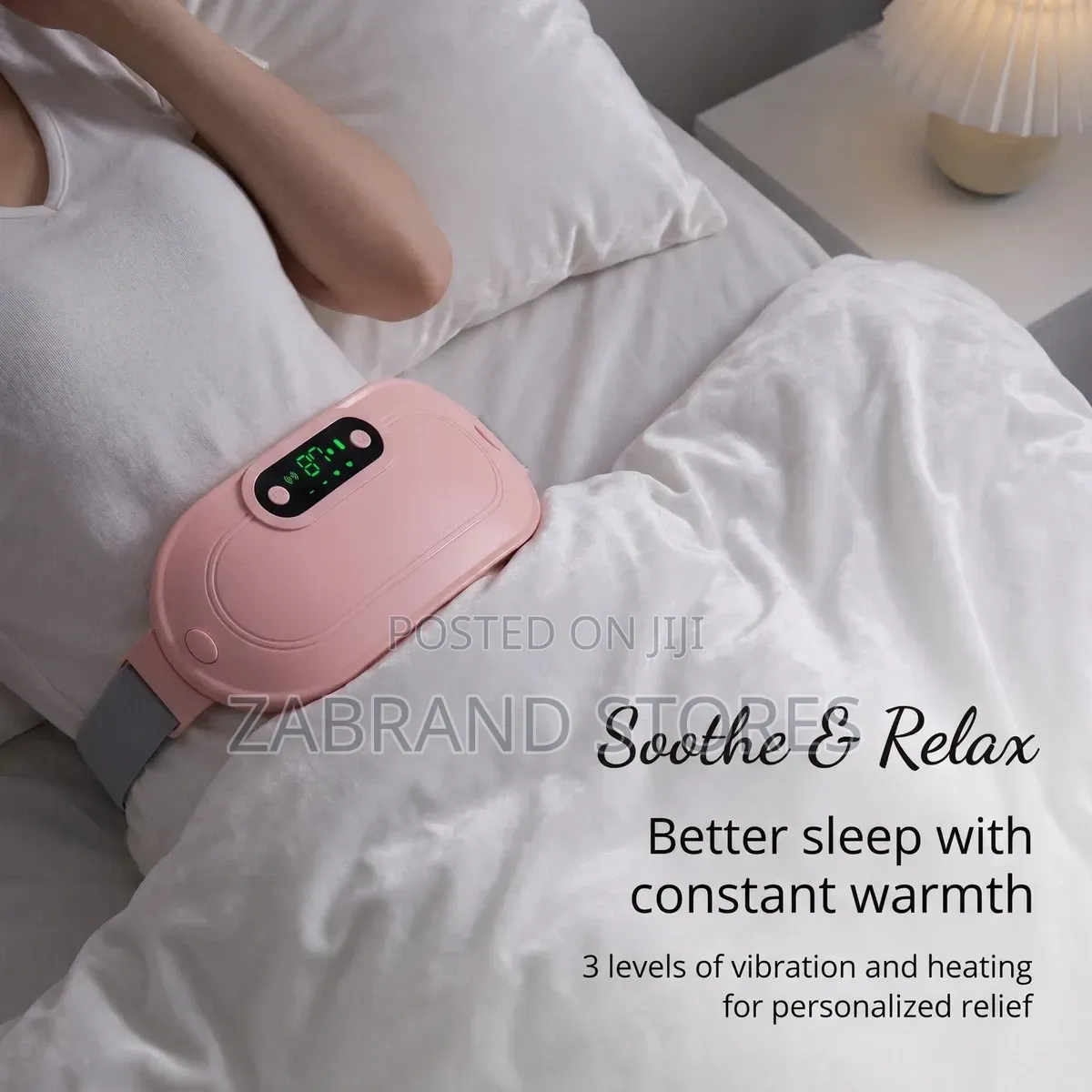 Rechargeable Cramp Relief Massage/ Heat Belt