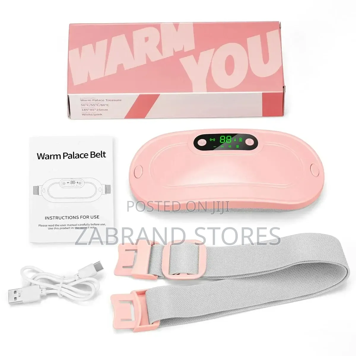 Rechargeable Cramp Relief Massage/ Heat Belt