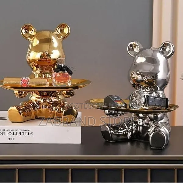Ceramic Golf Bear Storage Tray