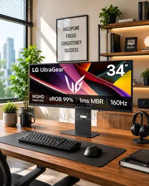 Lg Ultragear Curved Gaming Monitor, 34′′, Wqhd, 160hz Refresh Rate