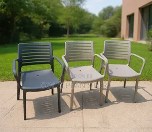 Court Yard Armrest Plastic Chairs Plastic Chairs