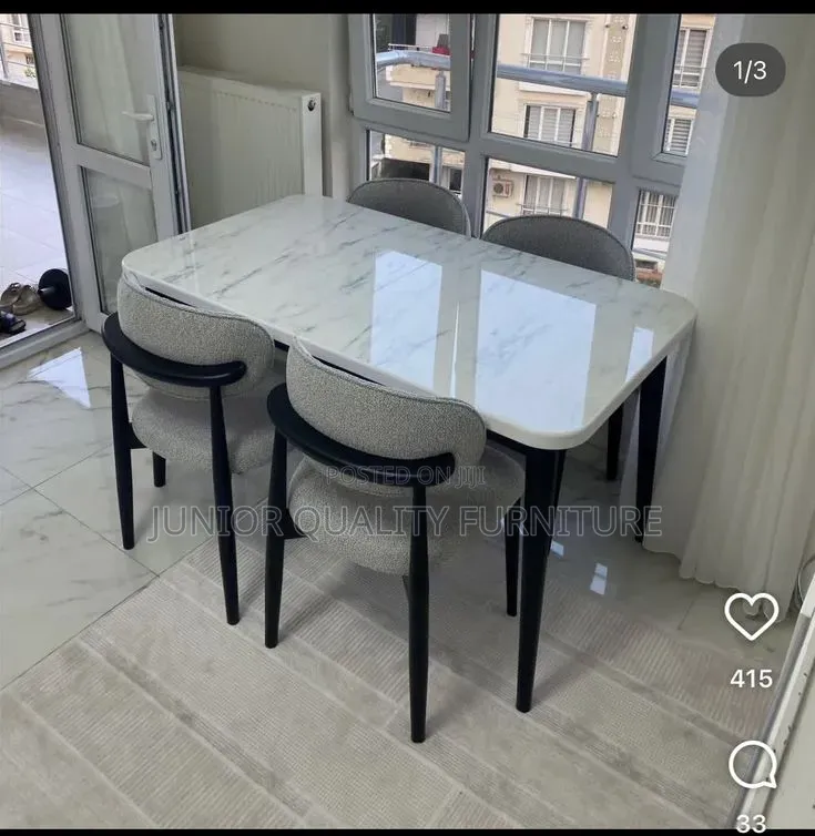 Luxury Marble Top Dining Table