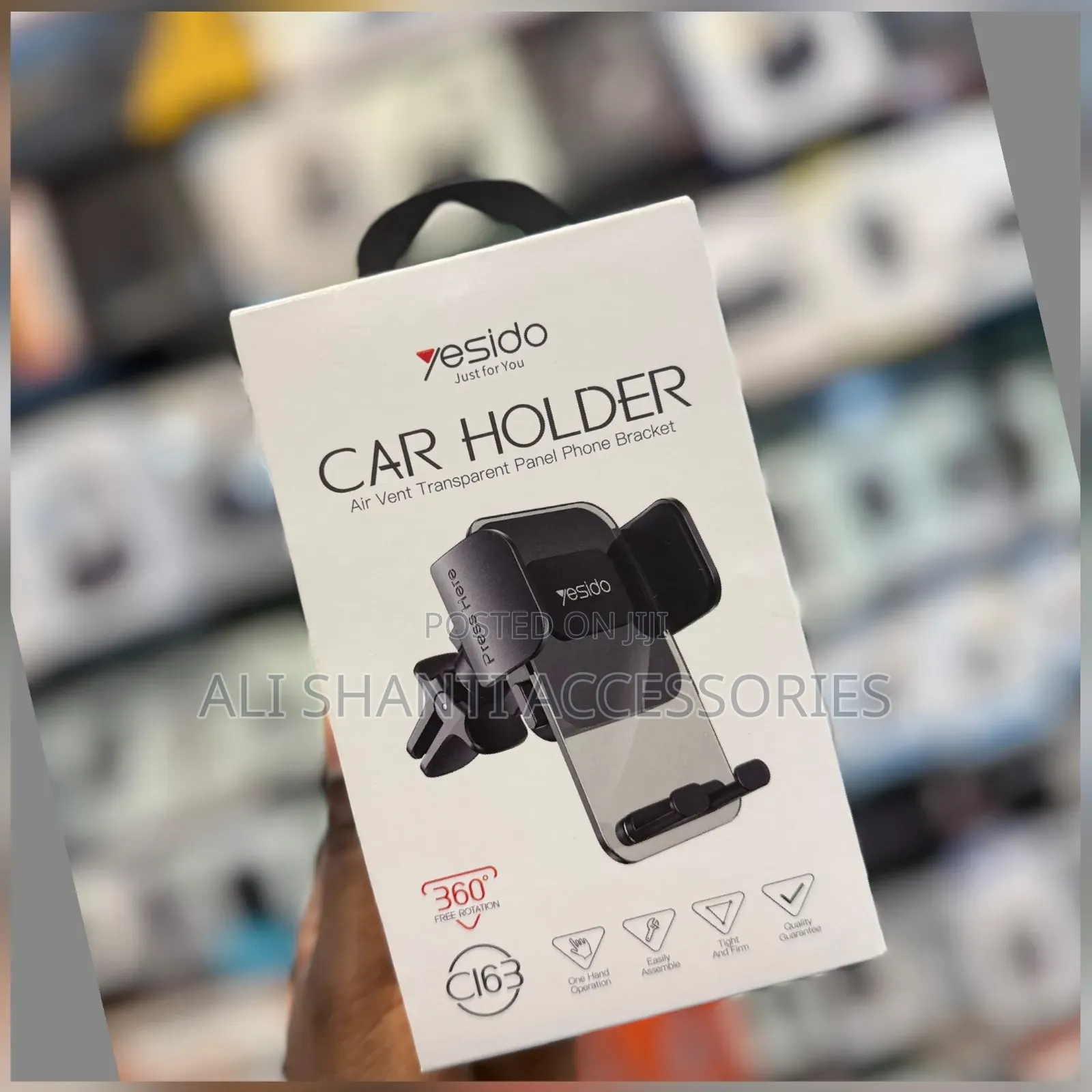 C163 Air Vent Spring Clip Phone Holder