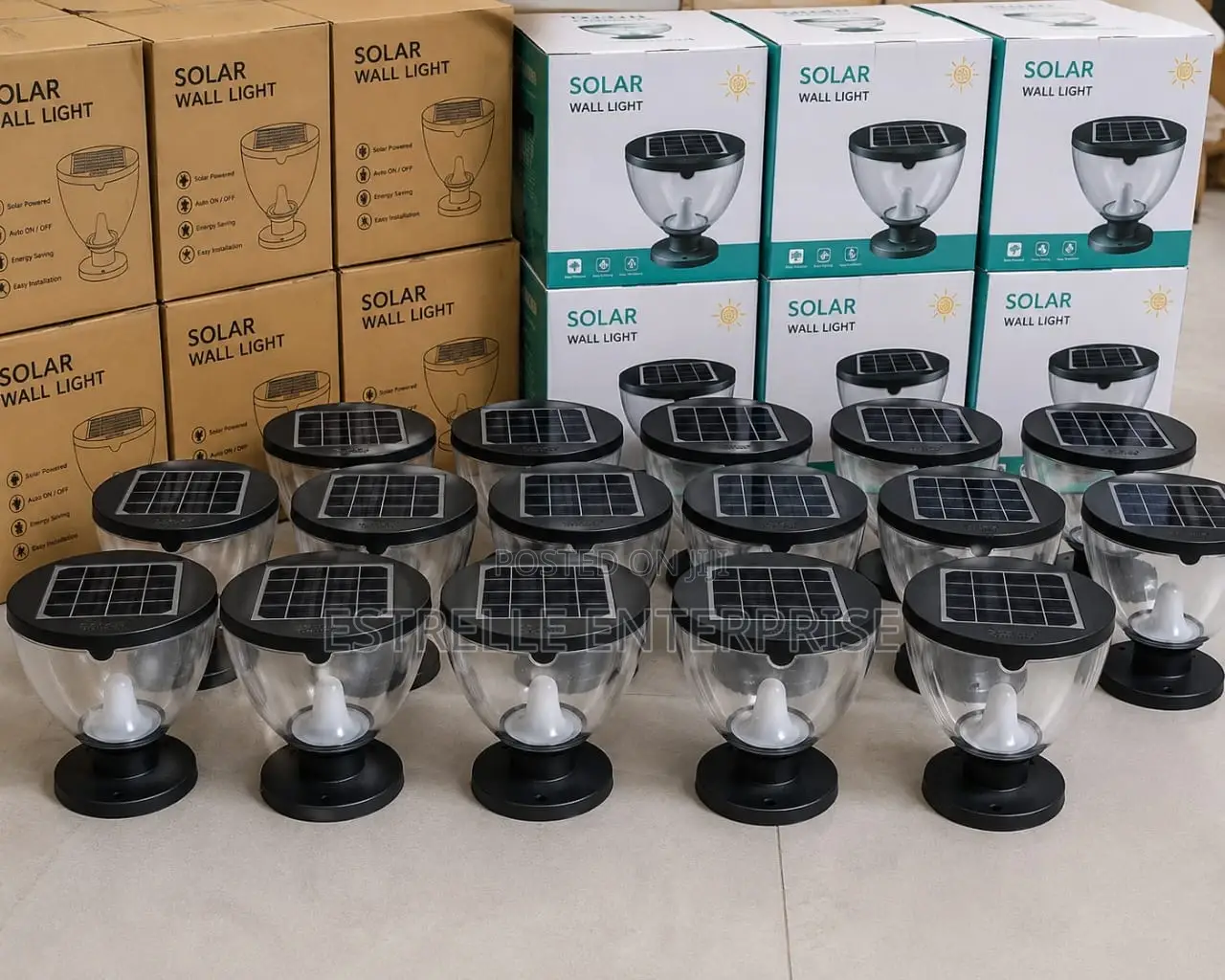 Solar Garden Pillar Light Automatic Sensor Kampala