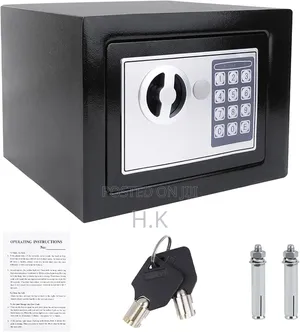 Electronic Digital Safe Box Security Box With Keypad And Key Lock