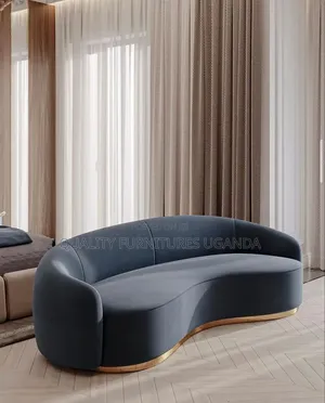 Golden Stands Curved 3 Seater Sofa
