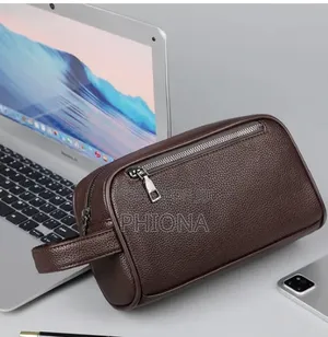 Logo Men's Pu Business Clutch