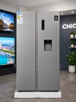 Chiq 560litres Side by Side Frost Free Fridge With Water Dispenser