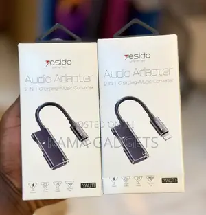 Yesido 2 in 1 Audio Adapter Yau-11 Black